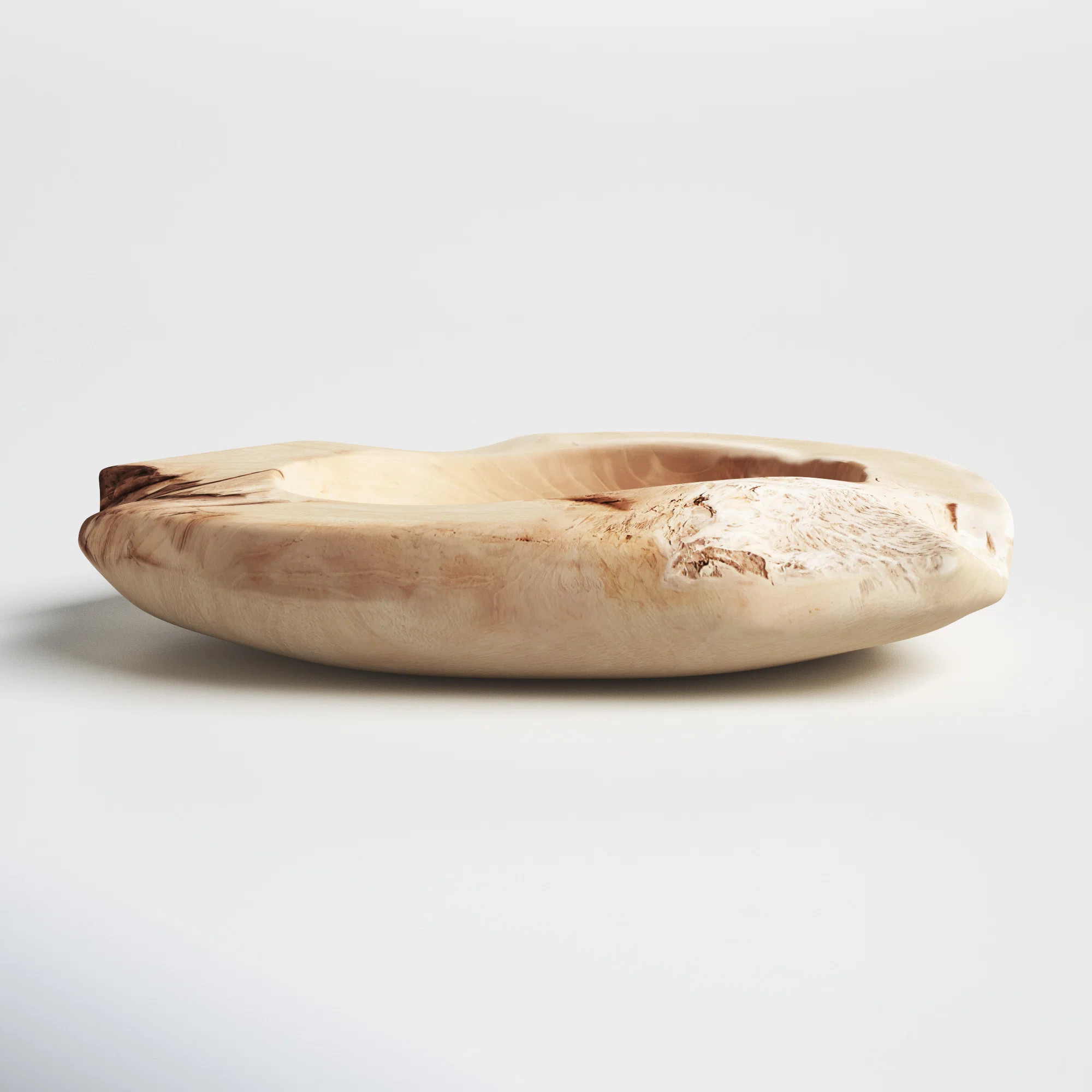 Joss & Main Patina Wood Abstract Rustic Decorative Bowl in Brown | Wayfair | Wayfair North America