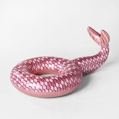 Mermaid Tail Pool Float Rose Gold - Sun Squad™ | Target