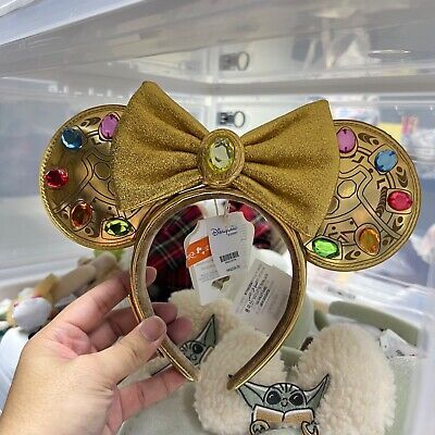 Authentic HKDL Hong Kong Disney Marvel Infinity Stones Loungefly Ears Headband | eBay US