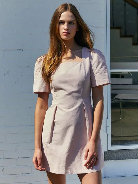 Square Linen Dress (Soap) | W Concept (US)