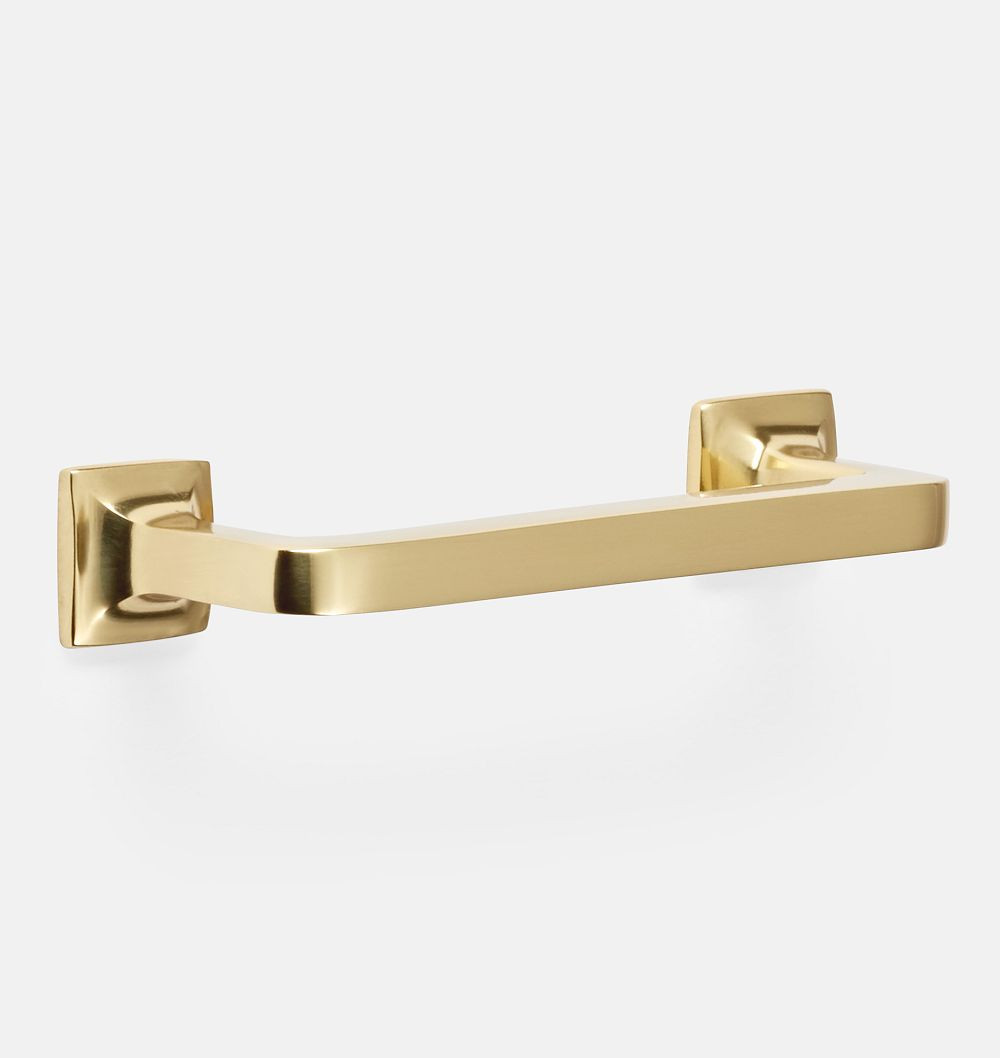 Mission Drawer Pull, 3"" - Aged Brass - Thin | Rejuvenation