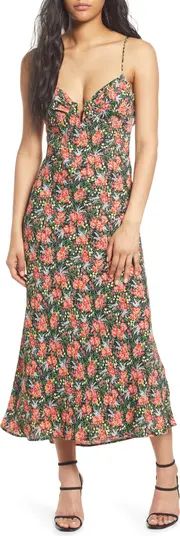 Floral Notched Maxi Dress | Nordstrom