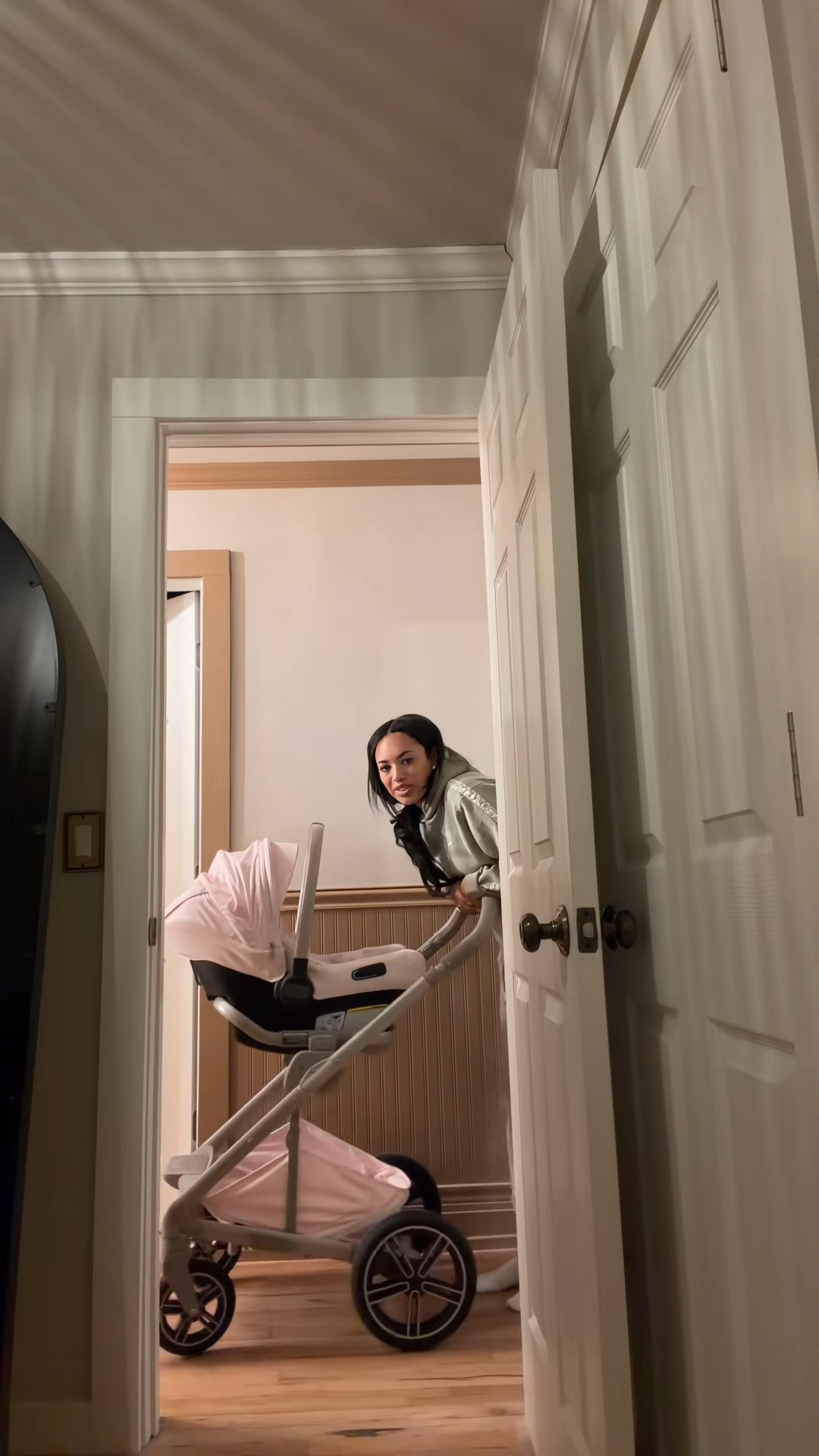 I meant found out not thought but you get the point

 how cute is the love shack fancy print on this Nuna stroller? 💕🎀

#LTKTravel #LTKdayinmylife #LTKBaby