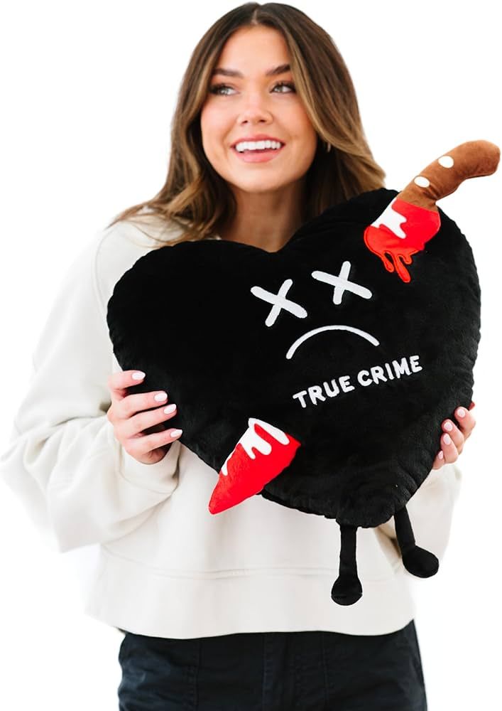 True Crime Plushie Pillow, Stuffed Toy Plush Cushion for Home Décor, Funny Meme Mother's Day Gag... | Amazon (US)
