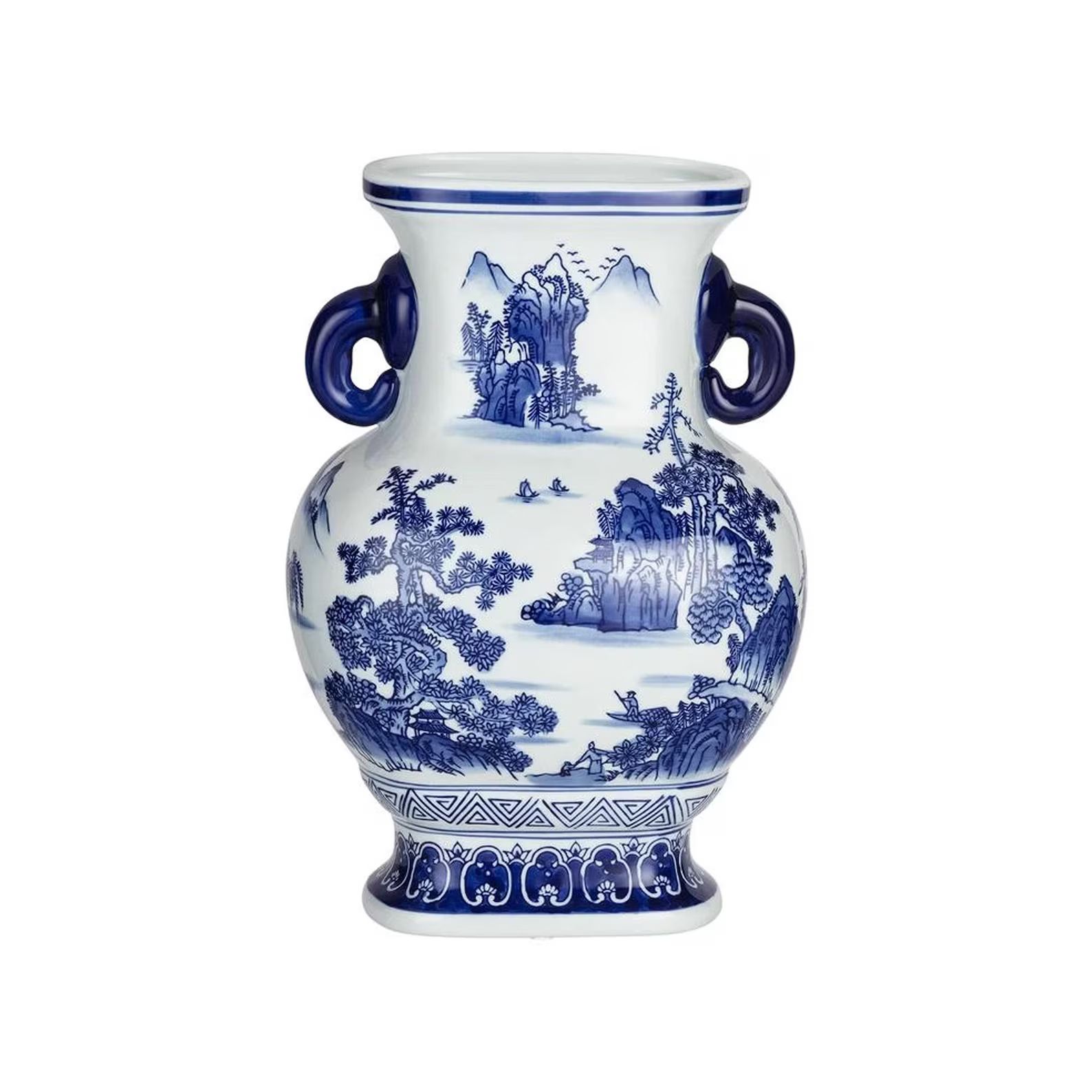 Blue Porcelain Vase / Home Decor / Bleu Blanc Vase / Hand Made Vase / Hand Painted Vase / Housewa... | Etsy (US)