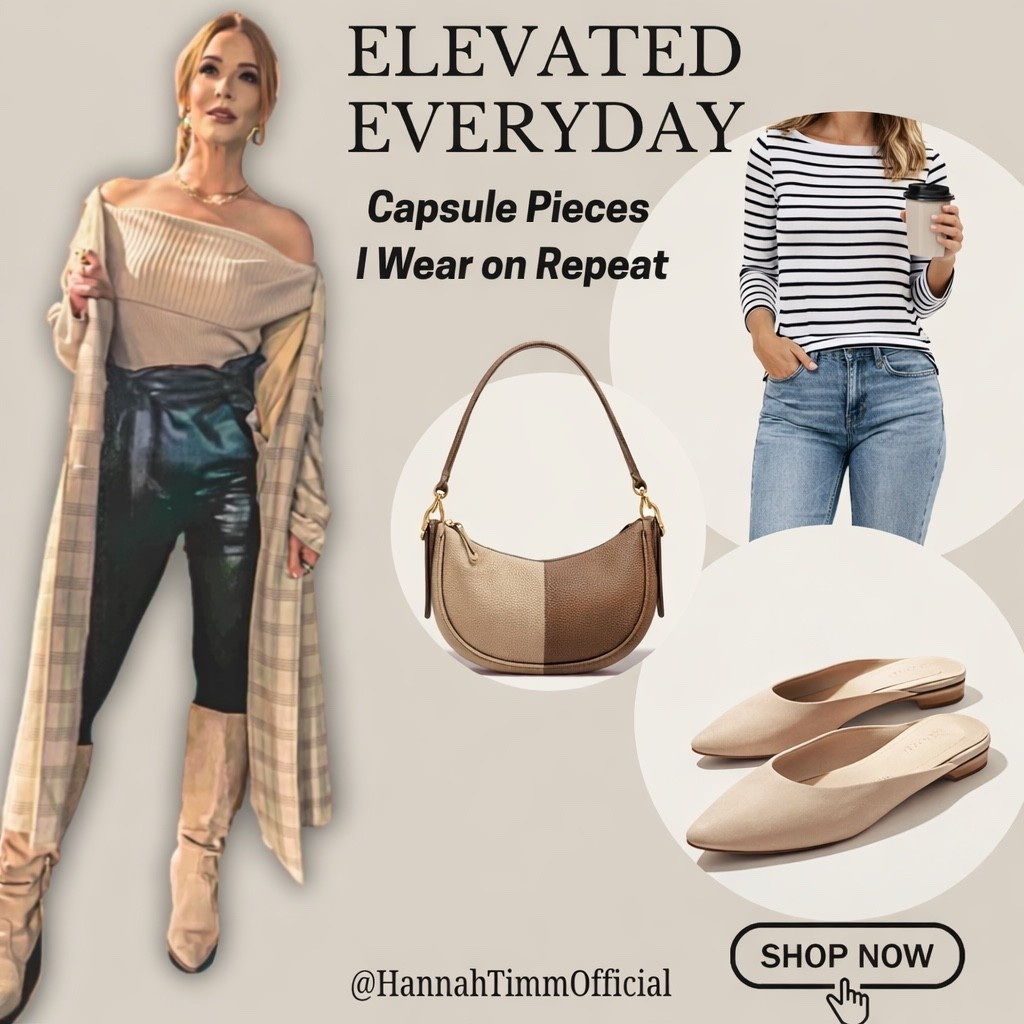 Clean, elevated staples that do the work for you 🤍

These are the pieces I reach for when I want to look put together without overthinking it—structured layers, easy denim, a neutral flat, and a bag that goes with everything.

Timeless > trendy. Always.

Everything is linked for easy shopping ✨