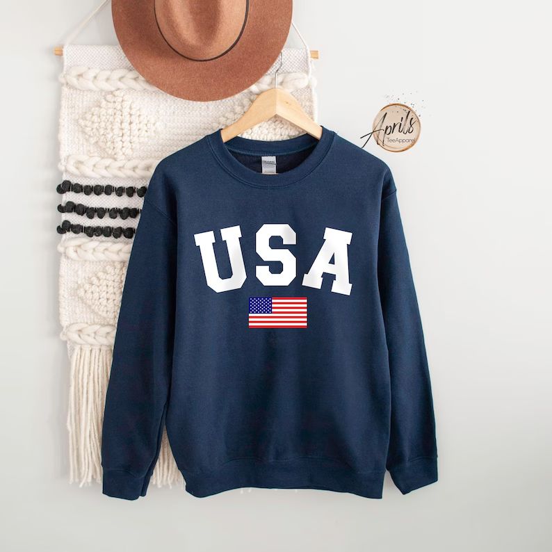 USA Flag Sweatshirt, USA Sweatshirt, Patriotic Sweatshirt, American Flag Sweatshirt, America Swea... | Etsy (US)