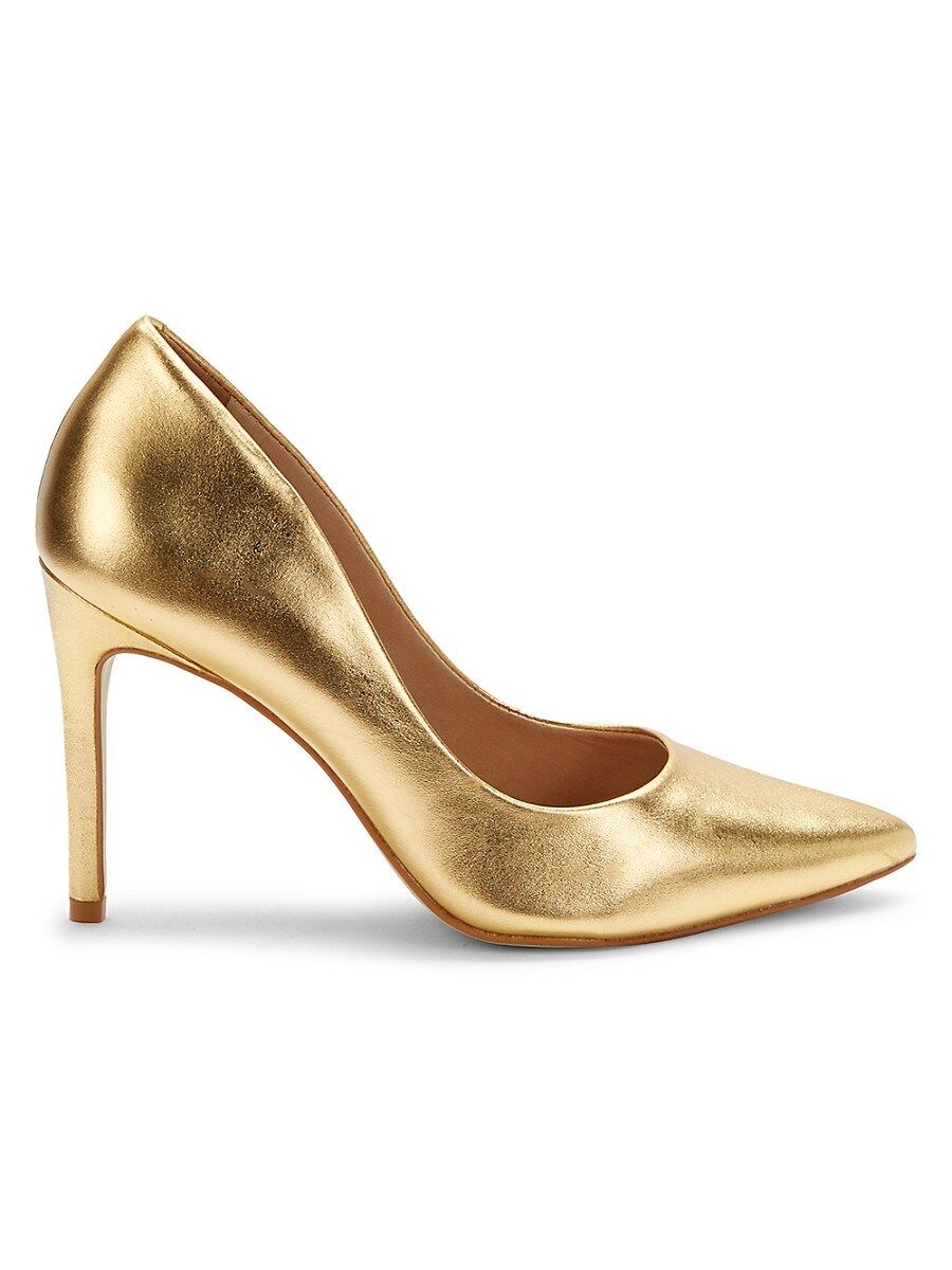 Saks Fifth Avenue Women's Stiletto Pumps - Gold Metallic - Size 8.5 | Saks Fifth Avenue OFF 5TH