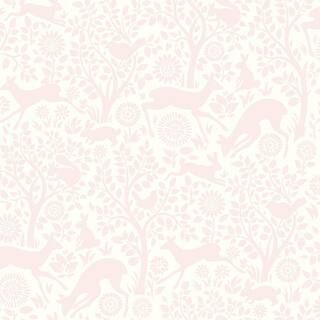 Chesapeake Anahi Light Pink Forest Fauna Light Pink Paper Strippable Roll (Covers 56.4 sq. ft.) H... | The Home Depot