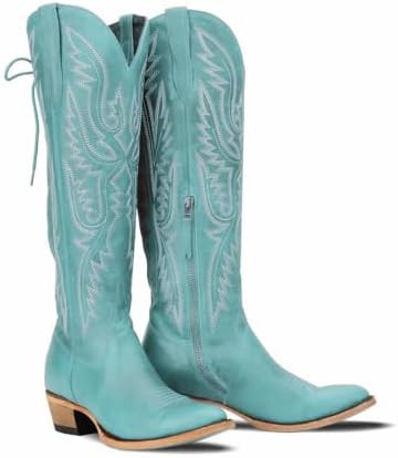 MissHeel Over the Knee Cowboy Boots for Women Adjustable Thigh High Cowgirl Boots | Amazon (US)