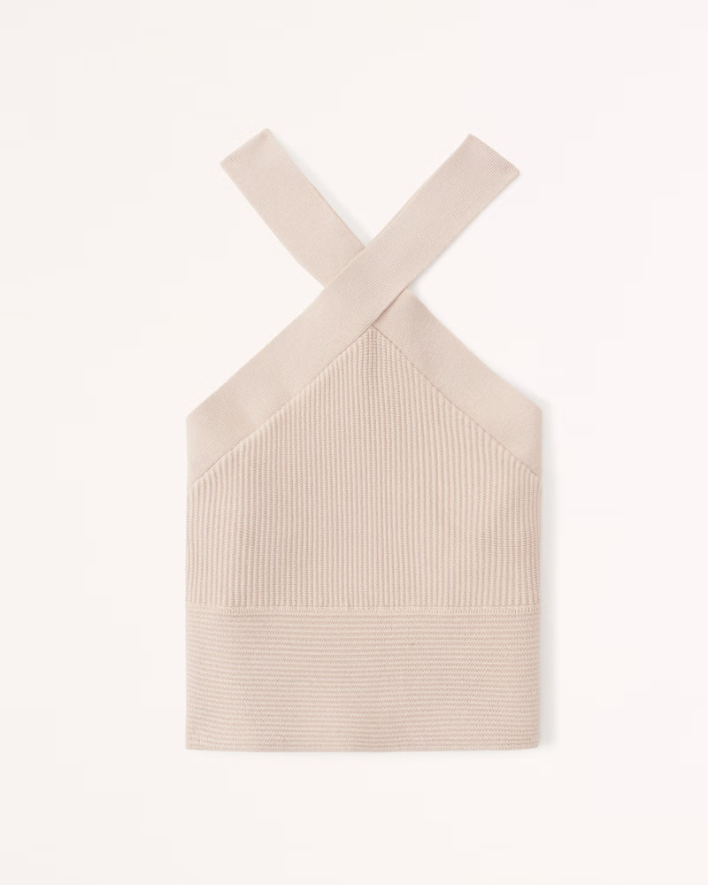 Ottoman Rib Twist Tank | Abercrombie & Fitch (US)