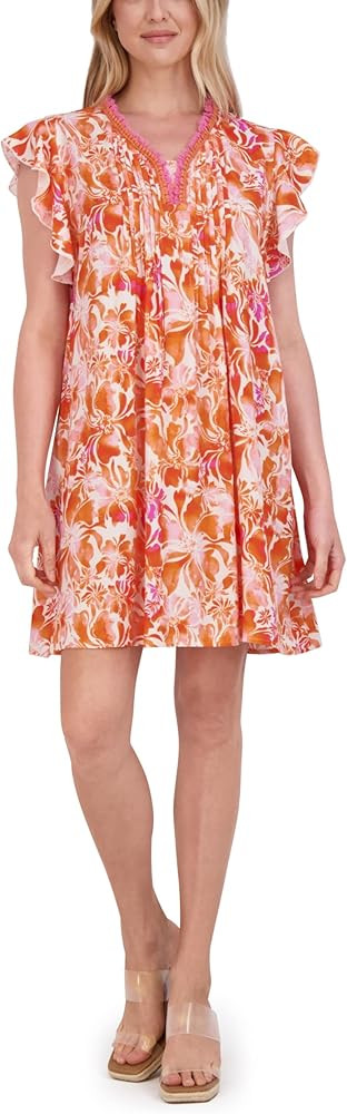 Stella Parker Women's Ruffle Hem Tassel Dress | Amazon (US)