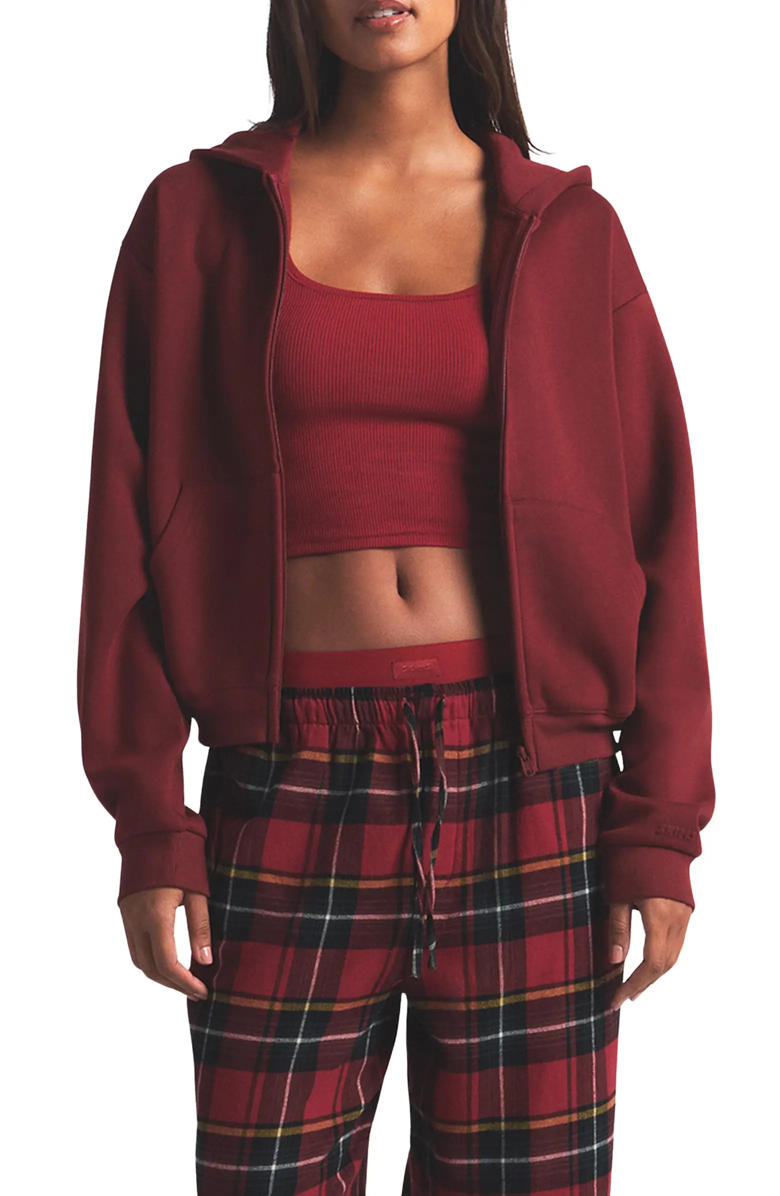 Cotton Fleece Blend Classic Zip-Up Hoodie | Nordstrom