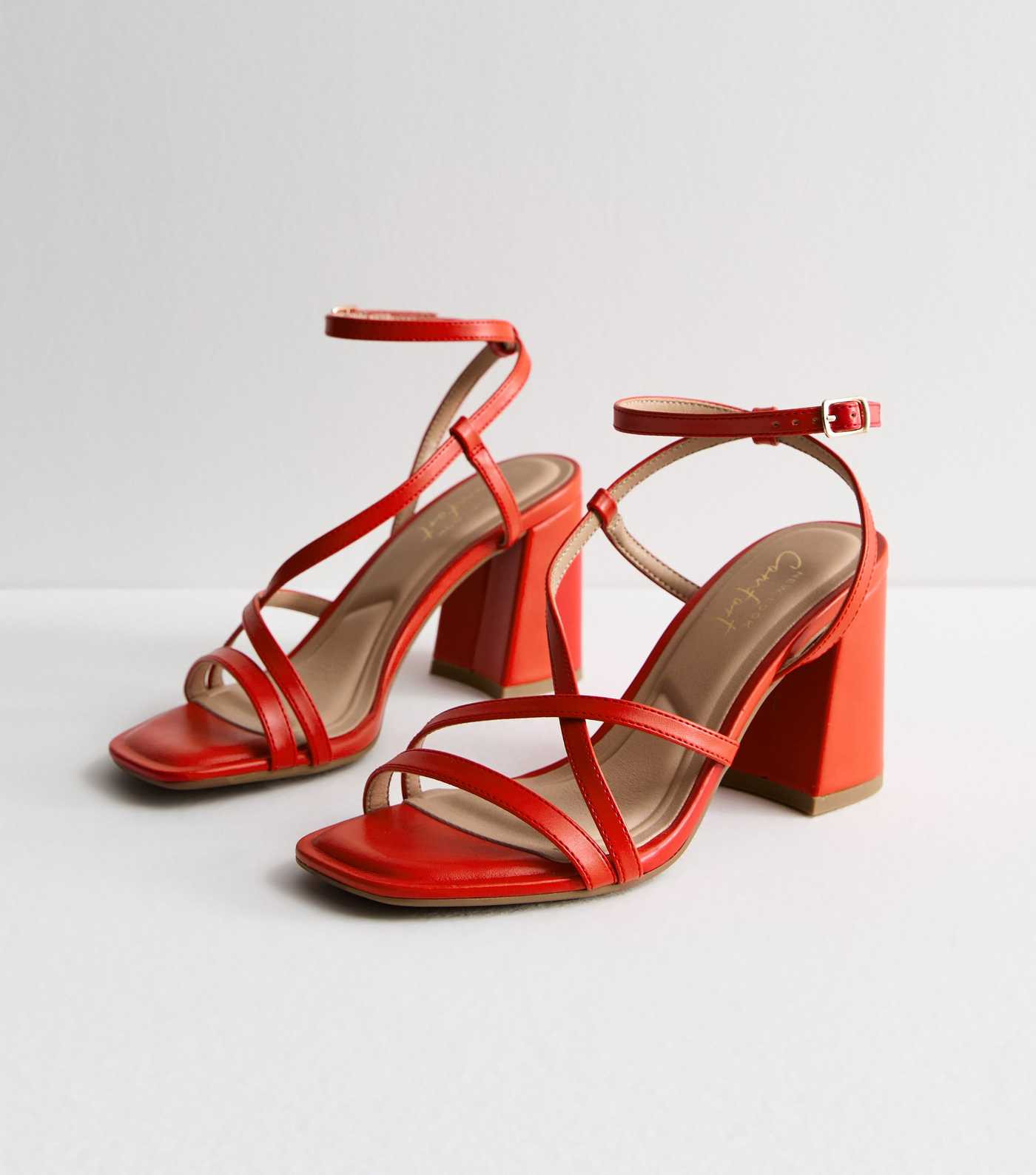 Orange Strappy Block Heel Sandals
						
						Add to Saved Items
						Remove from Saved Items | New Look (UK)