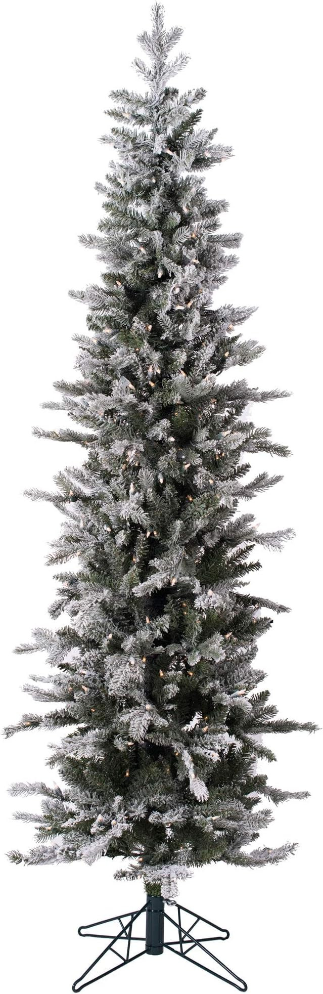 Vickerman 6' Frosted Glitter Tannenbaum Pine Artificial Christmas Tree, Warm White LED Lights - F... | Amazon (US)