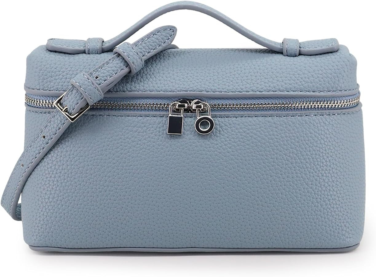 Crossbody Bag for Women Top-Handle Pouch Mini Bag Designer Shoulder Leather Handbag Trendy Purse | Amazon (US)