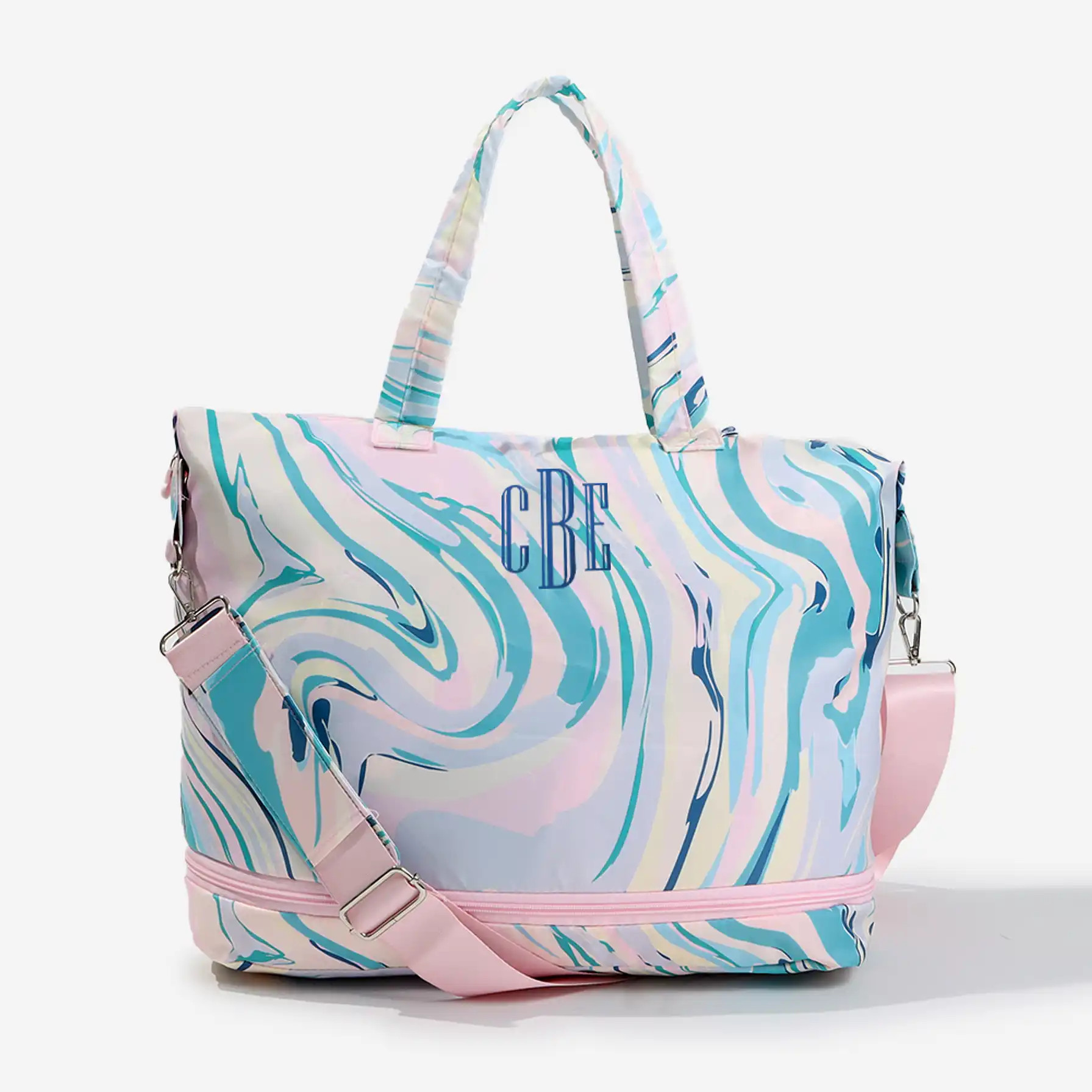 Monogrammed Expandable Travel Bag | Marleylilly