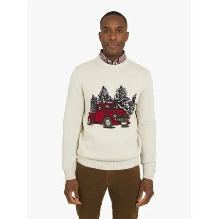 Chaps Men s & Big Men s Cotton Novelty Holiday Crewneck Sweater Sizes S-3XL | Walmart (US)