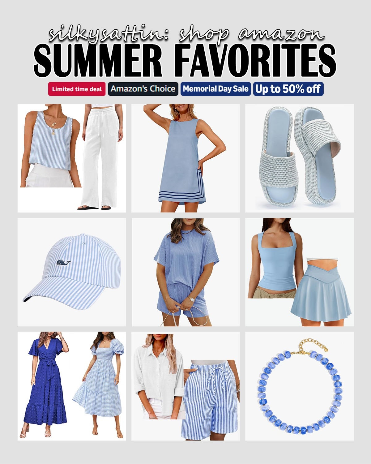 Shop Amazon: Summer Favorites

Shop the Memorial Day Sale on Amazon –summer favorites edition, up to 50% off.

amazon, memorial day sale, memorial day outfit, summer dresses, summer outfits, travel outfits, vacation outfit, workout outfits, women’s fashion #amazon #memorialdaysale #memorialdayoutfit #summerdresses #summeroutfits #traveloutfits #vacationoutfit #workoutoutfits #women #fashion

#LTKootd #LTKActive #LTKSaleAlert