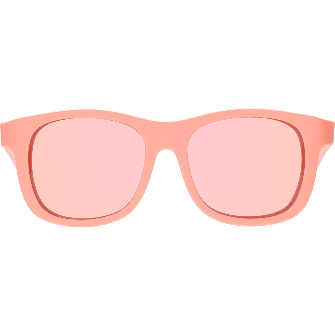 Polarized Navigator Sunglasses: Perfectly Papaya, Peach Mirrored Lenses | Maisonette