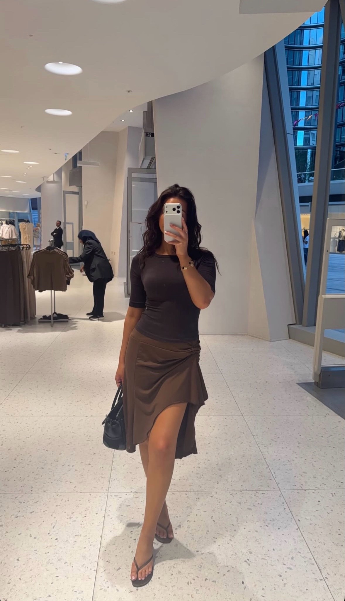 Brown top and skirt (linked a very similar top to the one in picture)

#LTKsummer #LTKdatenight #LTKeurope