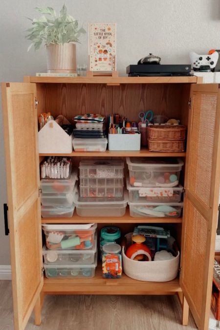 Our craft cabinet 

#LTKfamily #LTKBacktoSchool #LTKkids