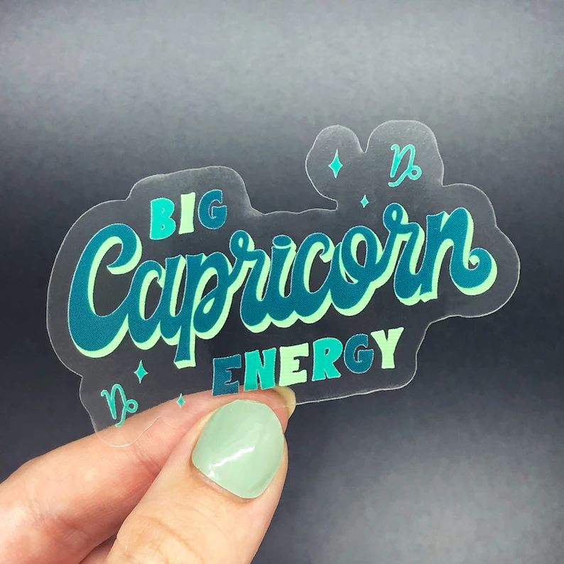 Big Capricorn Energy Sticker | Etsy (US)