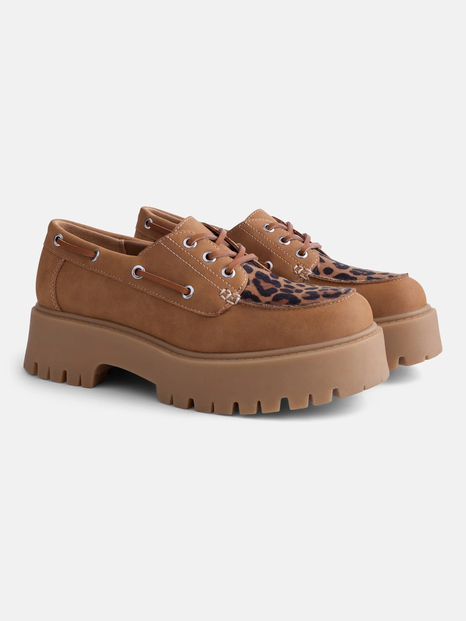 No Boundaries Women's Platform Boat Shoes | Walmart (US)