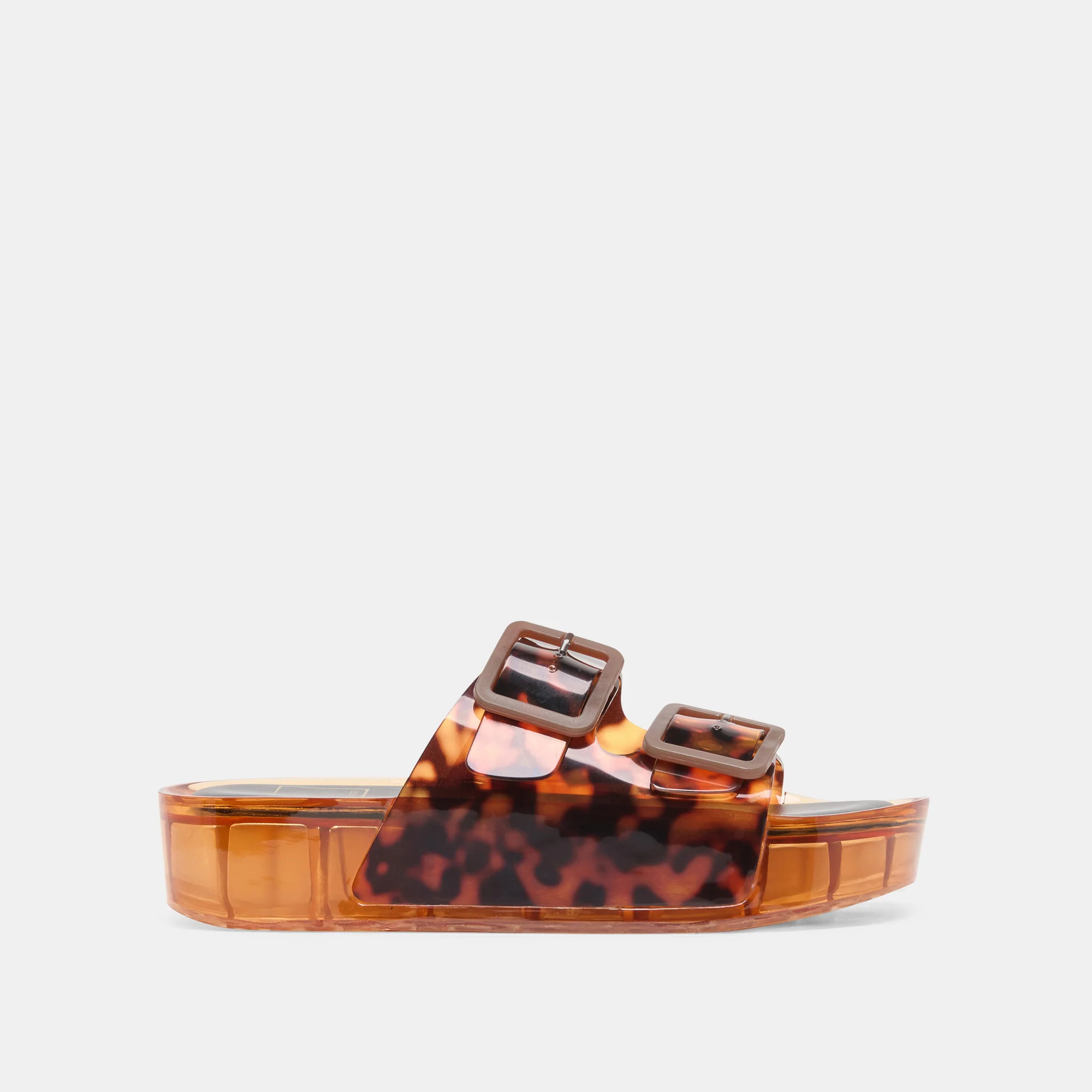 JULIO X Tortoise Vinyl Jelly Platform Sandals | Dolce Vita | DolceVita.com