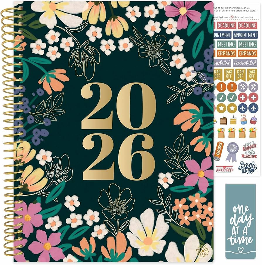 bloom daily planners 2026 Planner (January to December) - 8.5” x 11” Weekly & Monthly Dated A... | Amazon (US)