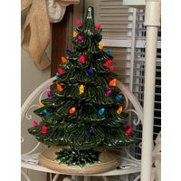 Hand Crafted Cermaic Light Up Christmas Tree | Etsy (US)