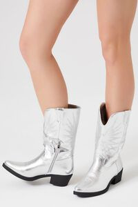 Metallic Cowboy Boots | Forever 21 (US)