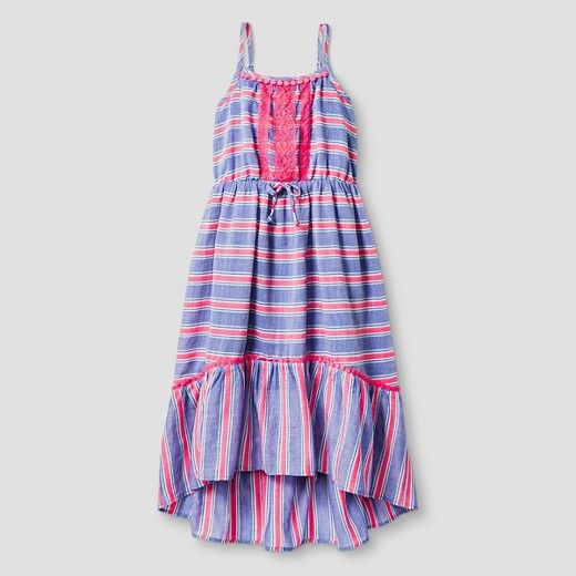 Girls' Stripe Maxi Dress Cat & Jack™ - Blue Stripe | Target