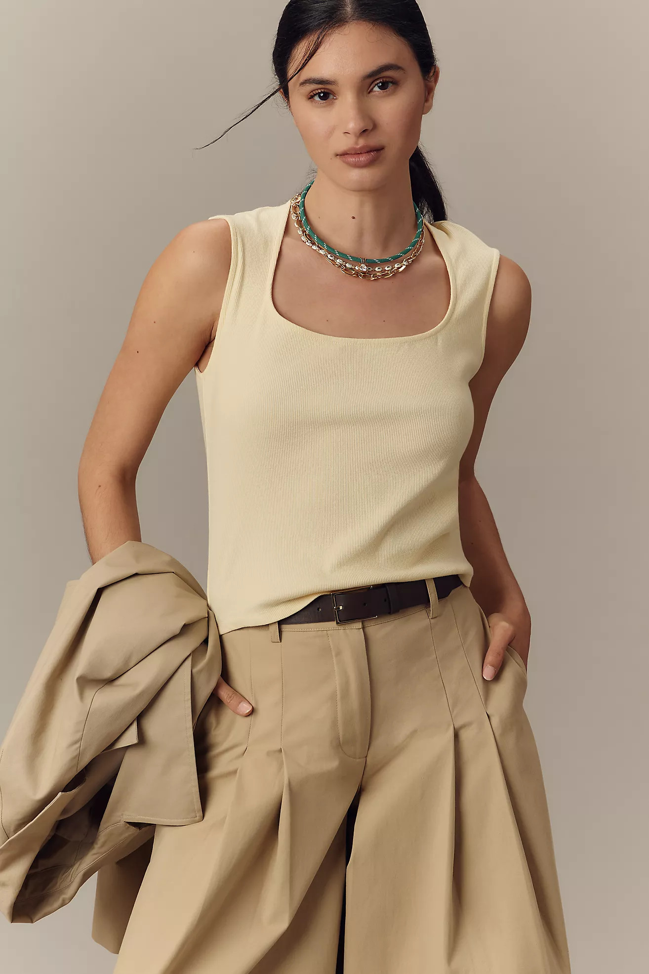 Maeve Square-Neck Tank | Anthropologie (US)
