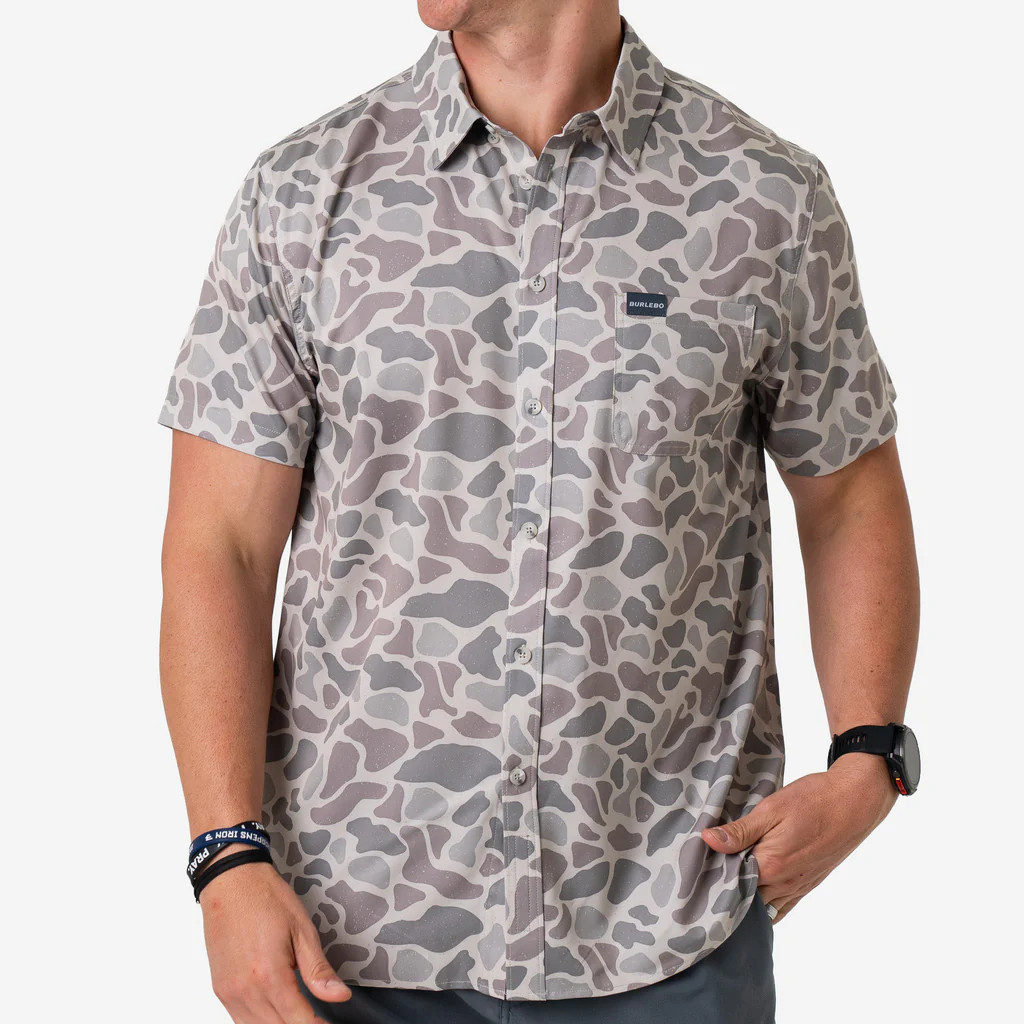 Performance Button Up -  Classic Deer Camo | BURLEBO