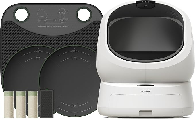 PETLIBRO Automatic Litter Box with Accessories Kit, Large Open-Top Self Cleaning Litter Box with ... | Amazon (US)