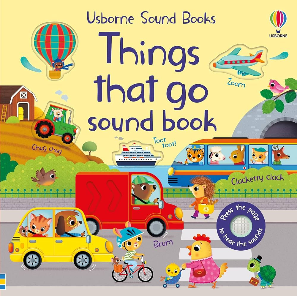Things That Go Sound Book: An Interactive Sound Book with Vehicles and Animal Characters for Chil... | Amazon (US)