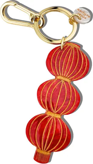 Solar Eclipse Hand Painted Red Lantern Key Chain Bag Charm | Nordstrom | Nordstrom
