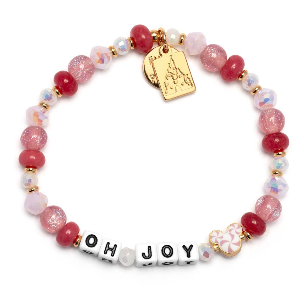 Mickey Mouse Peppermint Swirl ''Oh Joy'' Bracelet by Little Words Project | Disney Store | Disney Store