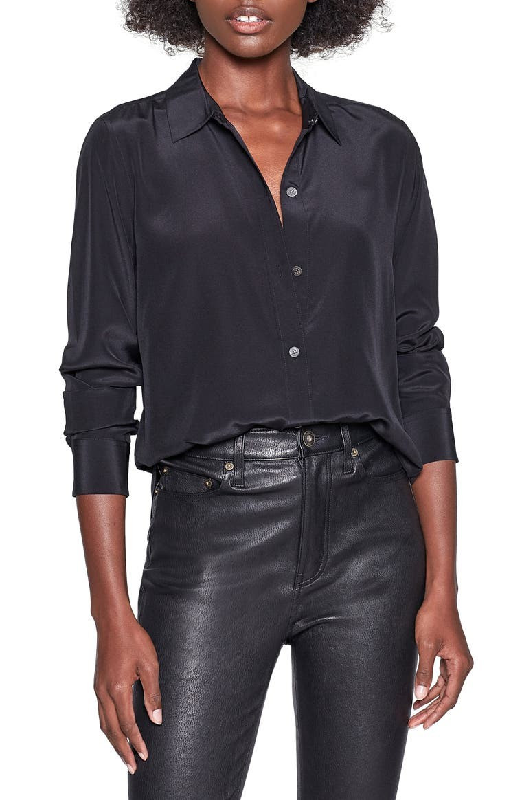 Leema Button Up Silk Shirt | Nordstrom