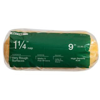 PRIVATE BRAND UNBRANDED 9 in. x 1-1/4 in. High-Density Polyester Knit Paint Roller Cover-RC 147 -... | The Home Depot