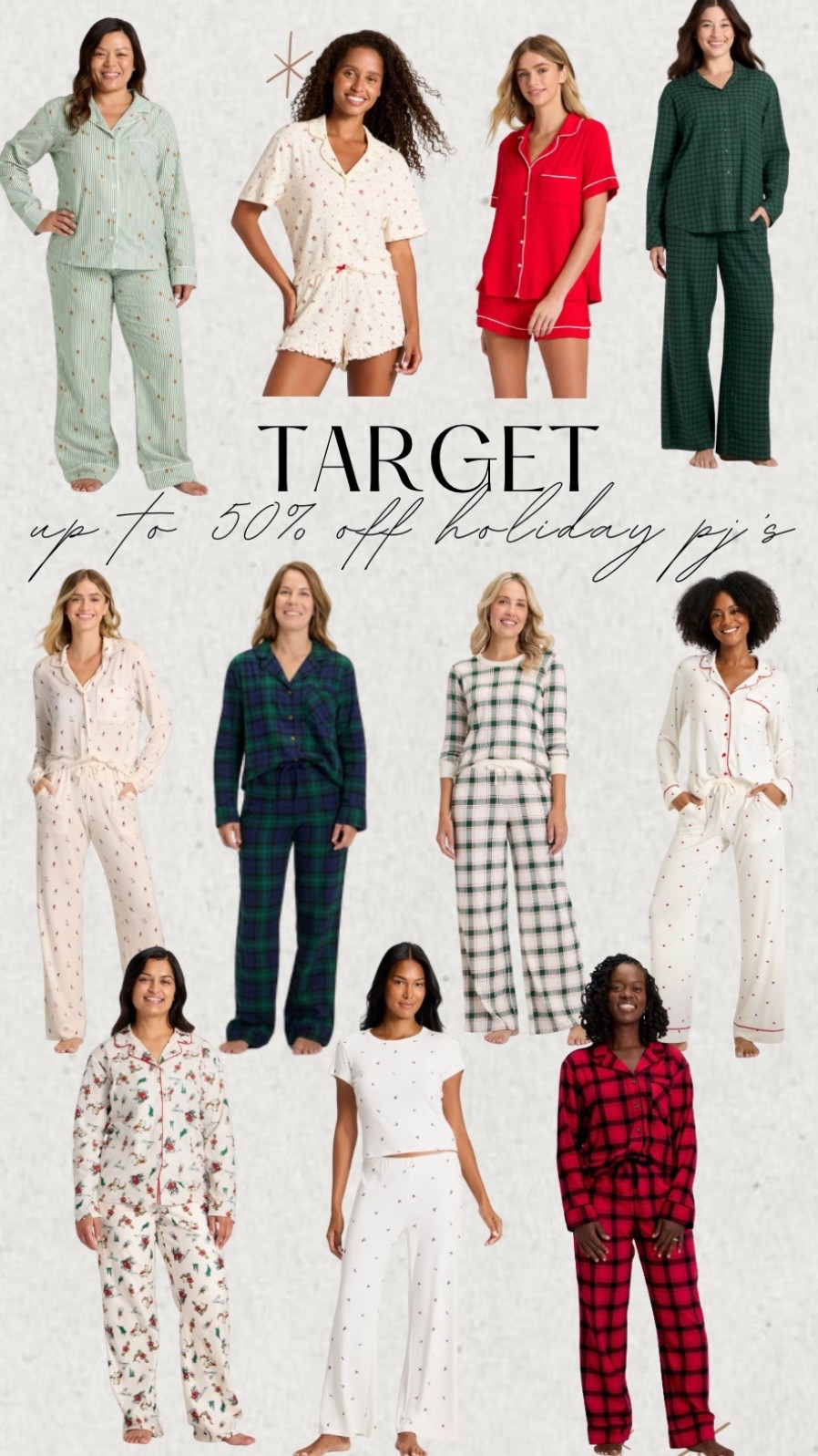 TARGET UP TO 50% OFF HOLIDAY PJ’S

#LTKGiftGuide #LTKHoliday