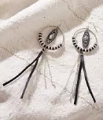 Western Stone Fringe Drop Earring | Buckle