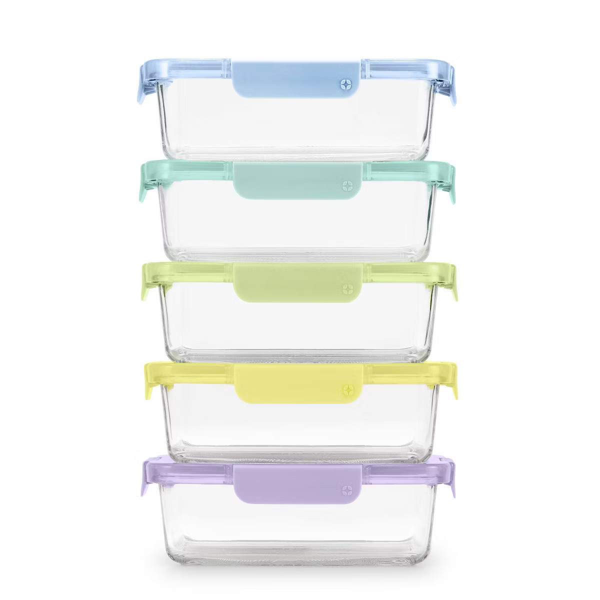 Ello Color Lock 10pc 5c Glass Meal Prep Food Storage Containers Set | Target