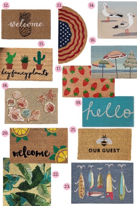 These doormats say ‘Welcome’ with a summer flair!

#LTKhome #LTKSeasonal