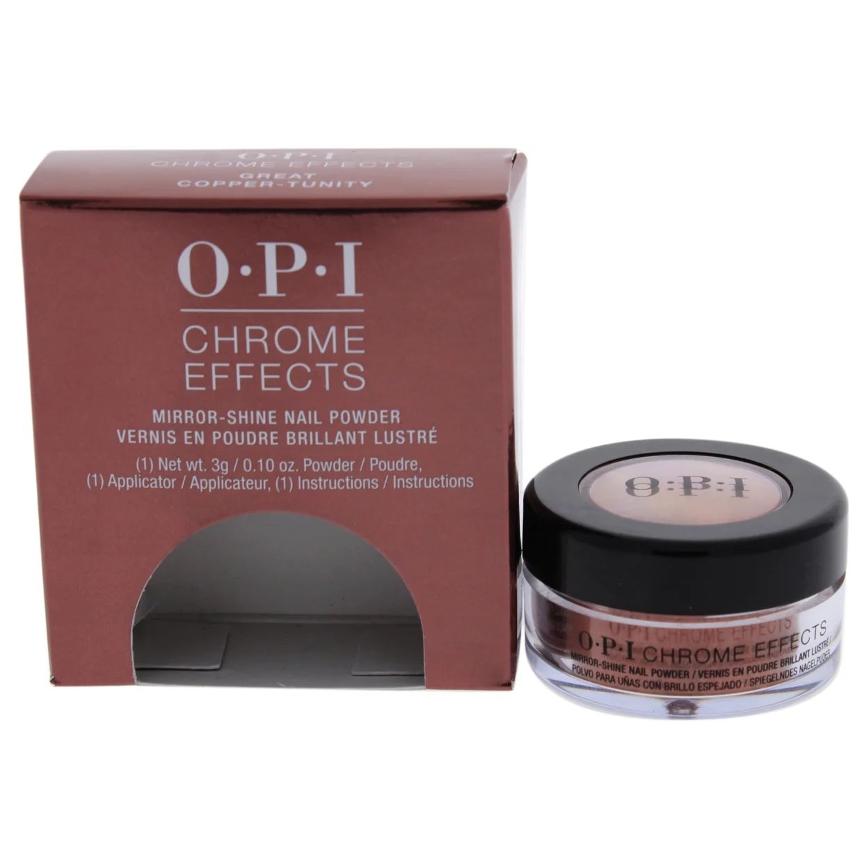 OPI Chrome Effects Mirror Shine Nail Powder, Great Copper-Tunity, 0.1 oz | Walmart (US)