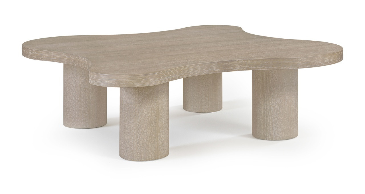 Cove Oak Veneer and Solid Wood Coffee Table In Natural | 1stopbedrooms