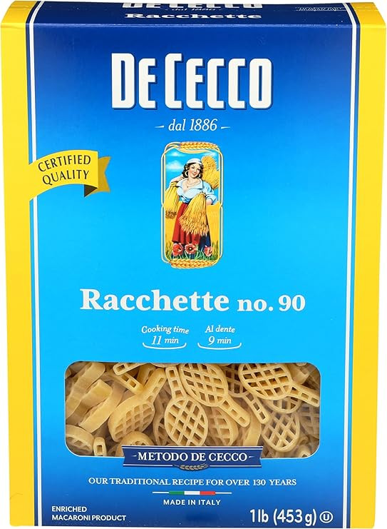 DE CECCO PASTA Racchette Pasta, 16 OZ | Amazon (US)