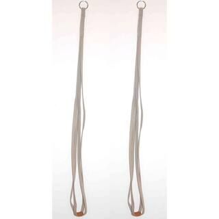 Primitive Planters 36 in. Tan Fabric Plant Hangers (2-Pack) 2640 | The Home Depot