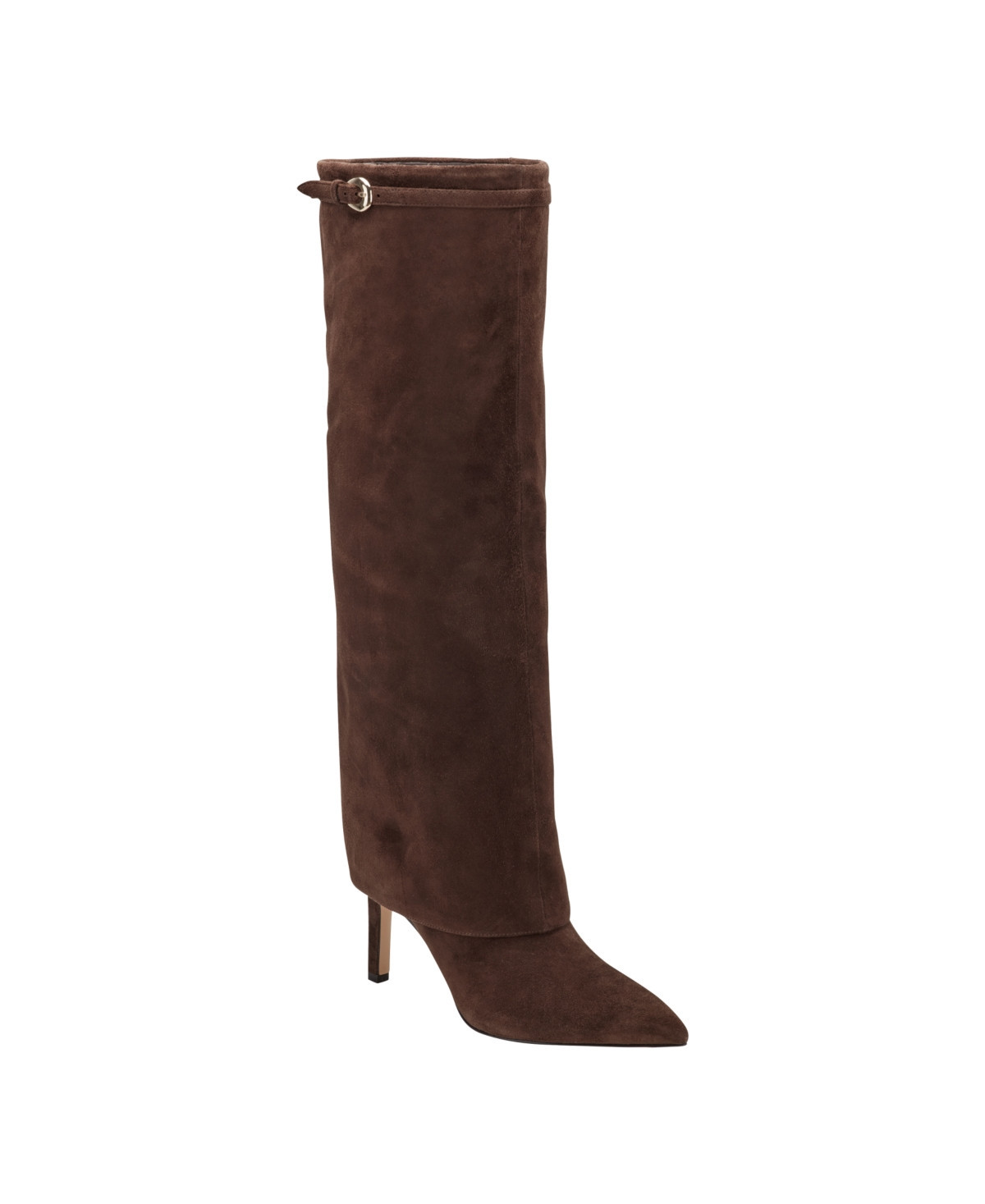 Marc Fisher Ltd Women's Naples Tall Dress Boots - Dark Brown Suede | Macy's